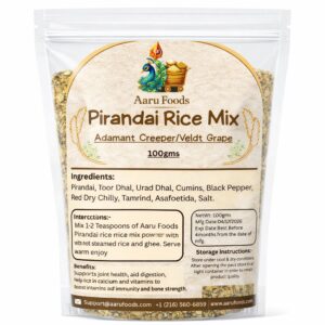 pirandai (adamant creeper/veldt grape) rice mix